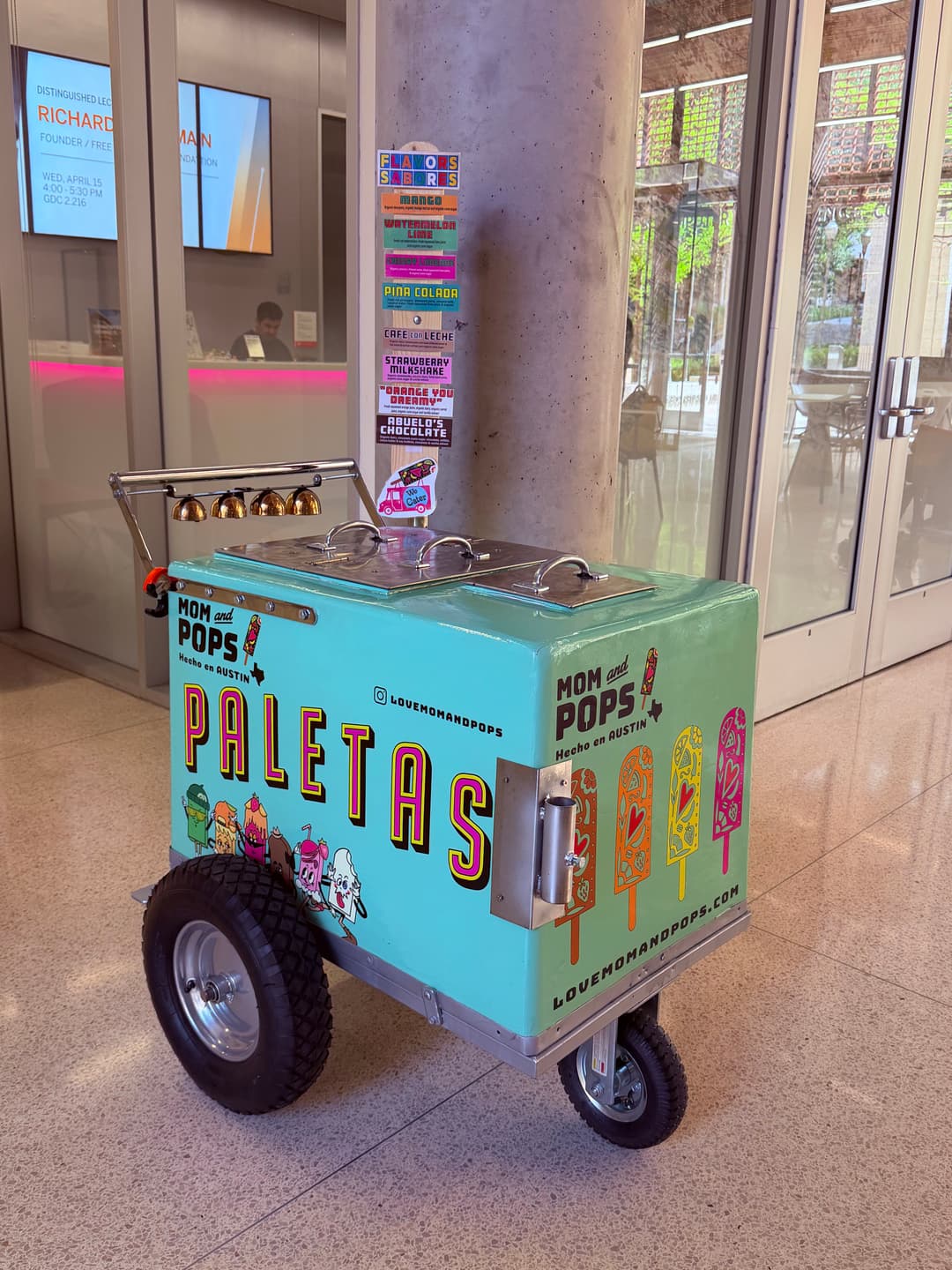 Mom and Pops paletas cart